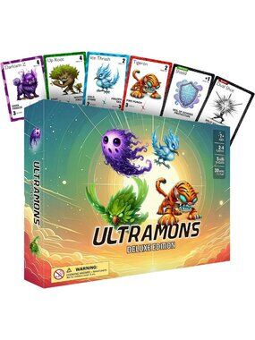 Deluxe Family Strategy Game | Monster Battle for Kids & Adults | 2-4 Players